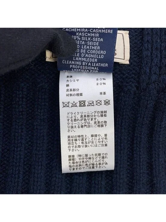 Hermes Scarf Quarter Bash Cashmere Silk Fall/winter Marine - Picture 8 of 8